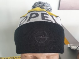 Шапка з пумпоном жовта, OPEL