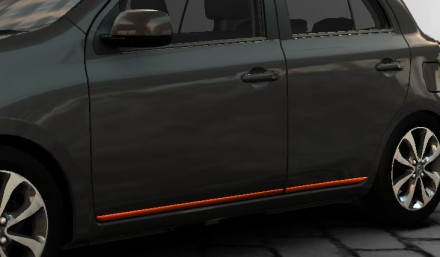 KE6051HA20 Nissan Накладки на край двери (K13) KE6051HA20 Nissan