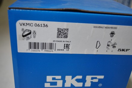 VKMC06136 SKF Комплект ГРМ (ремінь+помпа+ролик+кріплення)