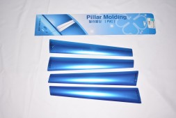 Хром накладки стійок дверей Hyundai Sonata