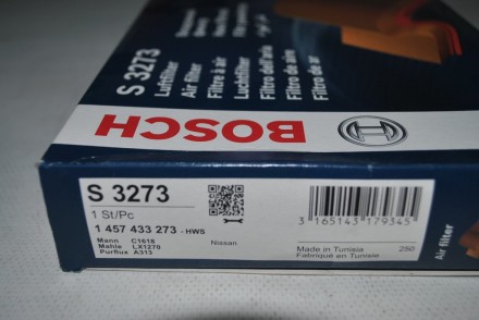 1457433273 Bosch Фільтр повітряний