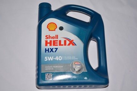 5011987248748 Royal Dutch Shell  Моторне масло синтетичне Shell Helix HX7 5W-40 4л 5011987248748