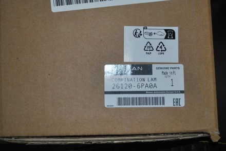 261206PA0A Nissan Ліхтар комбінований передній правий