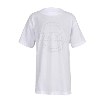 OC100005 Verticas Дитяча футболка з простроченою блискавкою, біла