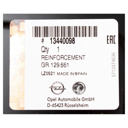 13440098 PSA REAR PANEL