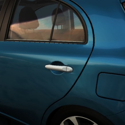 KE6051K053 Nissan Накладки на ручки двери задние (K13) KE6051K053 Nissan