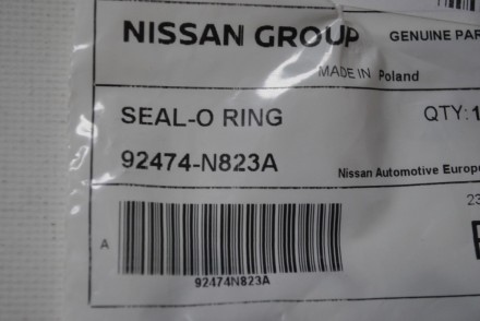 92474N823A Nissan Кільце гумове ущільнююче