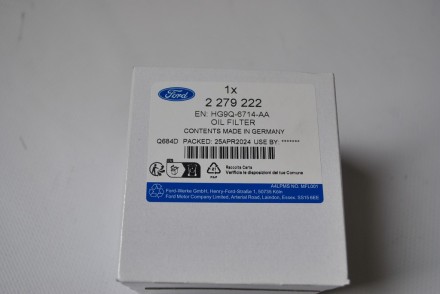 2279222 Ford Фільтр масляний 2.0 EcoBlue &quot;Kuga 2020-/Focus 2018-/Edge 2018-&quot;