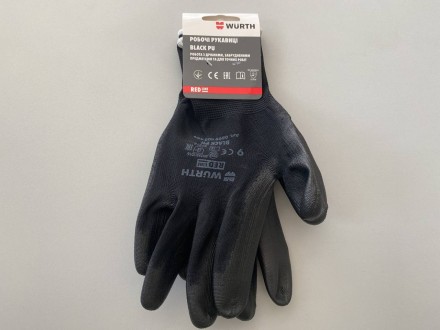 0899402409 Wynn&#039;s Рукавиці захисні BLACK  PU розмер 9 0899402409 WURTH