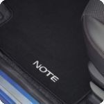 Велюровые коврики черного цвета (E11)