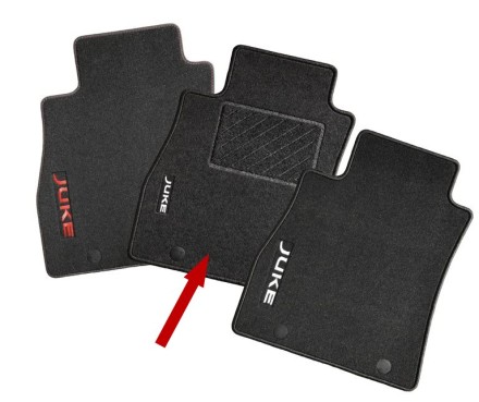 KE7451K021 Nissan Килимки текстильні F15 2WD(білий логотип) KE7451K021 Nissan