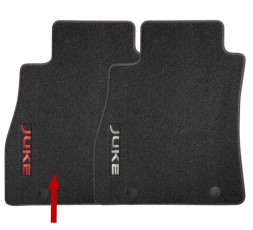 Килимки велюрові чорні F15 2WD (білий логотип) KE7451K001 Nissan