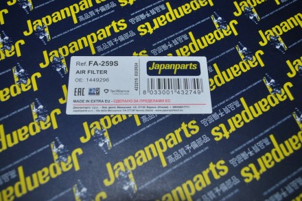 FA259S Japanparts Фільтр повітряний
