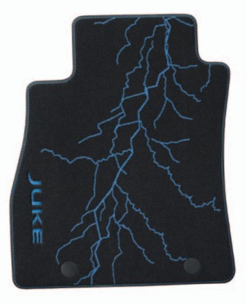 KE7451K308 Nissan Килимки велюрові чорні F15 (синійй логотип) KE7451K308 Nissan