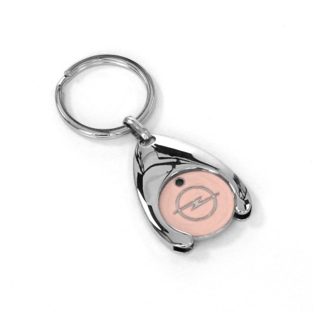 OC11436 Verticas Брелок OPEL з ключом від магазинного візка, рожевий
