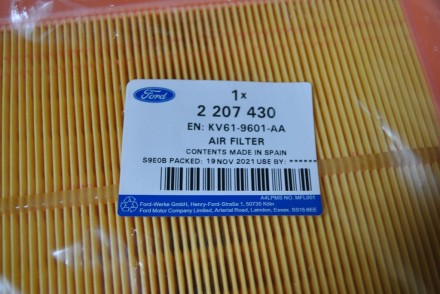 2207430 Ford Фільтр повітряний 1,5L Duratorq &quot;Connect 2018-&quot;