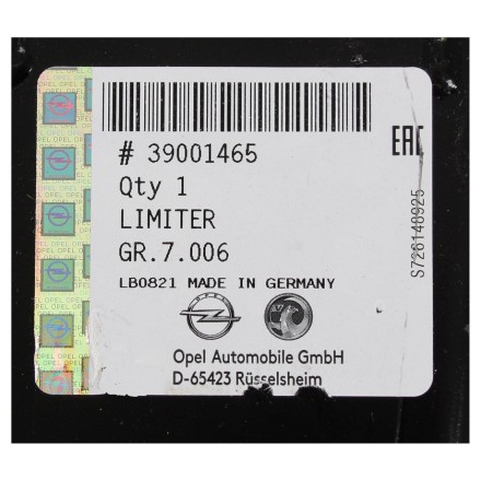 39001465 PSA BUMPER ABSORBER