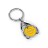 OC10732 Verticas Брелок OPEL з ключом від магазинного візка, жовтий