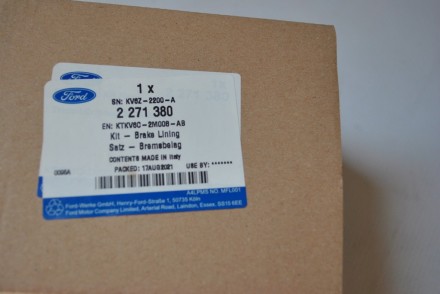 2271380 Ford Колодки гальмівні задні &quot;Transit/Tourneo Connect 2018- (CHC)&quot;