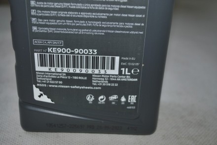 KE90090033 Nissan Олива моторна NISSAN 5W30  DPF C4 1L