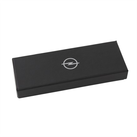 OC11176 Verticas Брелок для ключів шкіряний чорний пряжка Opel