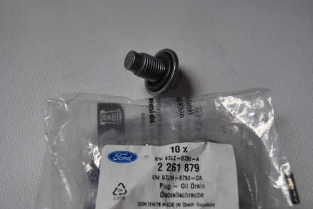 2261879 Ford Пробка зливного отвору двигуна M14 X 1.5