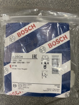 1987474199 Bosch Приладдя дискових колодок 1987474199 BOSCH