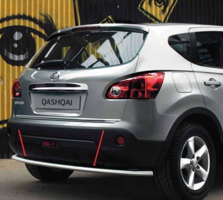 KE545JD030 Nissan Защита  заднего  бампера KE545JD030 Nissan