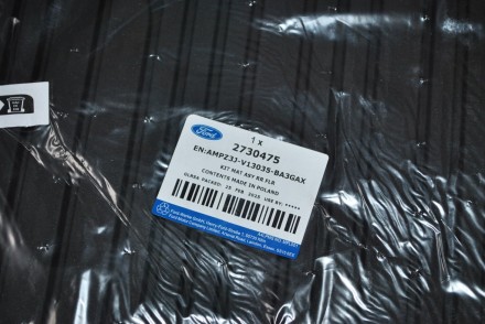 2730475 Ford Килимок гумовий другого ряду &quot;Custom 2022-&quot;