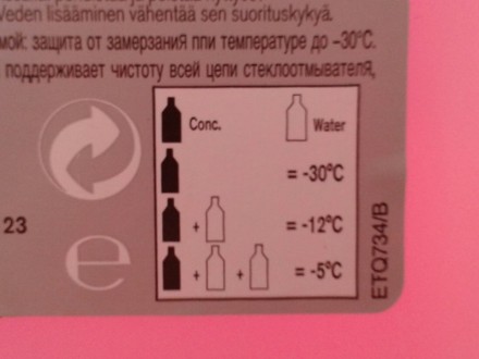KS92090040 Nissan Рідина в бачок омивача -30*C  5л. KS92090040 Nissan