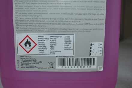 KS92090040 Nissan Рідина в бачок омивача -30*C  5л. KS92090040 Nissan