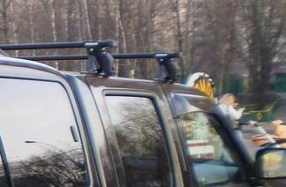 KE73023G87 Nissan Поперечини на дах D22 сталеві чорні KE73023G87 Nissan