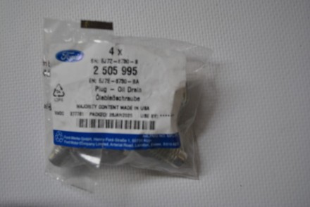 2505995 Ford Зливна пробка масла DOHC &quot;Mondeo2007-/Focus 2011-&quot;